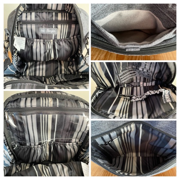 LUG Bundle Ranger 2 Crossbody Bag & Splits Wallet Heather Gray RFID Protection - Picture 4 of 8